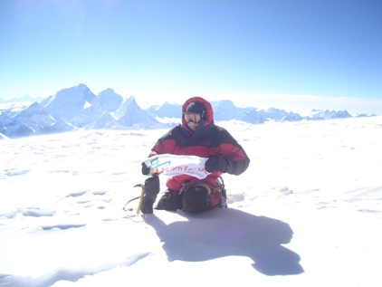 Guy Higgott on Cho Oyu Summit 8201m